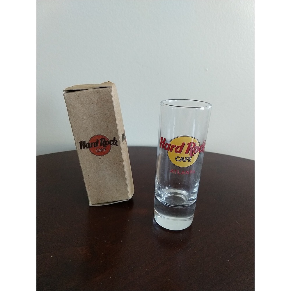Hard Rock Atlanta Tall Shot Glass With Box